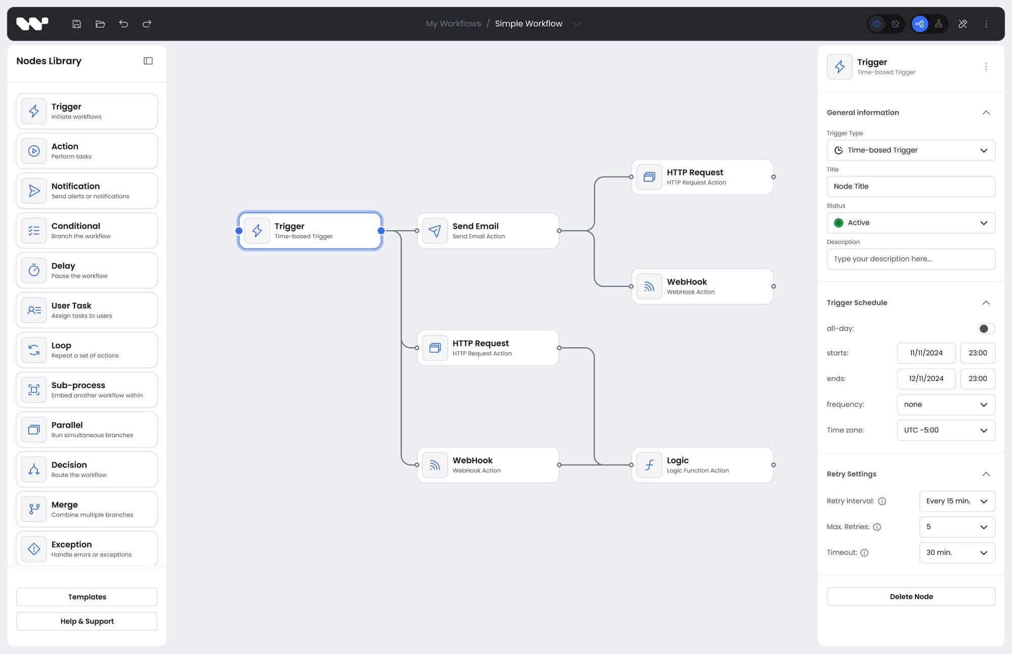 Workflow Builder screenshot